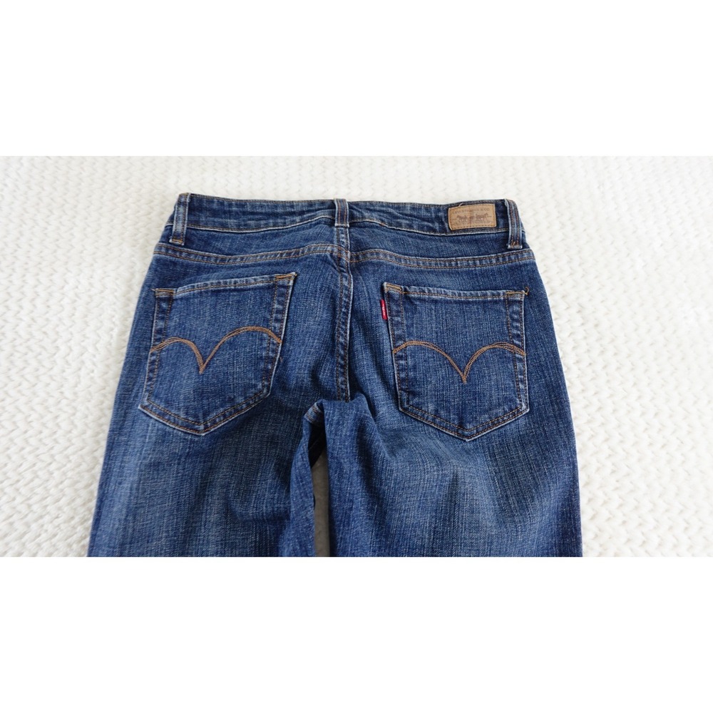Levi's The Original Jeans Women's 6M Blue Denim Stretch Mid Rise Skinny Leg - Picture 5 of 15